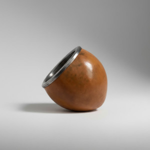 Mate Calabaza Boquilla Acero Inox Artesanal Premium Marrón