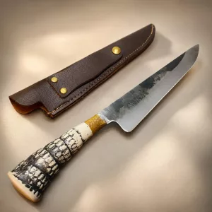 Cuchillo Acero Carbono 35cm Cabo Cola Tatú -amatipe Parrilla Acero