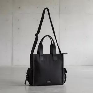 Bolso Terrano C/correa Cartera Amplia Dama Bolsillos Mujer Negro Lisa