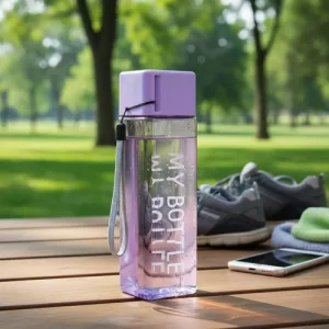 Botella Deportiva Genérica 480 Ml Diseño Deportivo Libre Bpa Lila