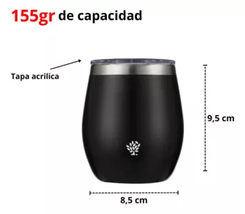 Set Termo Terrano 750ml + Mate Acero + Bombilla De Regalo