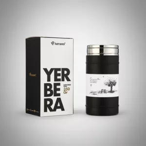 Yerbera 400gr Terrano Premium Acero Inox Rigida Colores