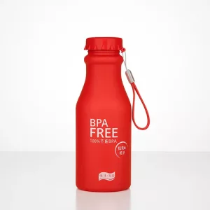 Botella Plástica 550ml Reutilizable Bpa Free- Correa Colores