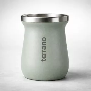 Mate Tradicional Camionero Acero Inox Doble Capa 230 Terrano Negro