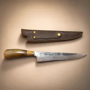 Cuchillo Acero Carbono 35cm Cabo Guampa - Amatipe Parrilla Acero