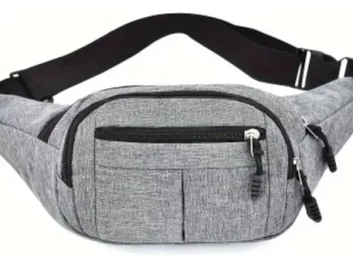 Riñonera Bolso De Cintura Lona Unisex Hombre Mujer