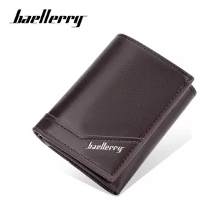 Billetera Tarjetero Baellerry Antirrobo Rfid Elegante Clasic Negro Liso