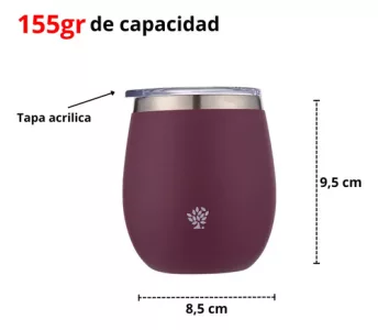 Termo Terrano 750ml Con Mate Y Bombilla -kit Para Tomar Mate Lila