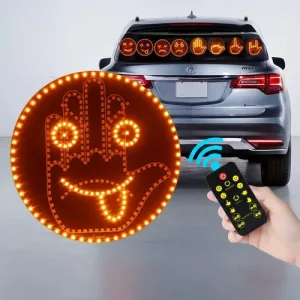 Luz Led Mano Cara Auto 12 Modos De Gesto + Control Remoto Pilas/usb Tipo C Unico Led