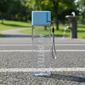 Botella Deportiva Genérica 480 Ml Diseño Deportivo Libre Bpa Celeste