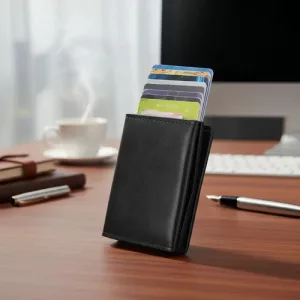 Tarjetero Billetera Rfid  Porta Tarjetas Eco Cuero Hombre
