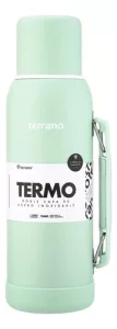 Termo 1lt Terrano Acero Inox Premium Base Silicona Antigolpe Rosa