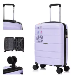 Valija Carrion Viaje Terrano Maleta Carryon Rigida 4 Ruedas Lila