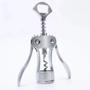 Sacacorchos Acero Inox Vino Abridor Destapador Resisente Acero