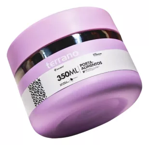 Contenedor De Alimentos Terrano 350ml Color Lila