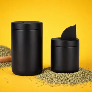 Set Yerberas Plastica X2 280gr - 160gr Pico Vertedor Kit Negro