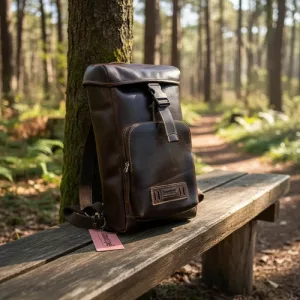 Mochila Cuero Amatipe Convertible A Morral Elegante Casual Coffee