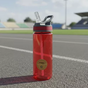Botella Comet Deportiva 700ml Rigida Con Pico Retractil Rojo