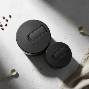 Set Yerberas Acero Inox X2 795ml-350ml Pico Vertedor Negra