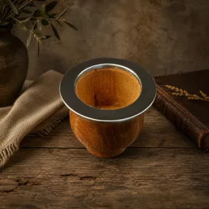 Mate Algarrobo Camionero Rustico Con Boquilla Algarrobo