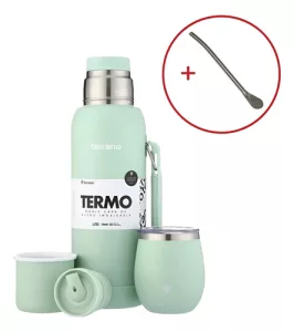 Verde agua mate c/tapa