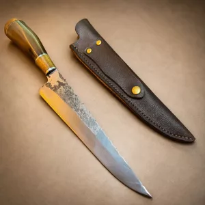 Cuchillo Acero Carbono 35cm Cabo Guampa - Amatipe Parrilla Acero
