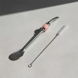 Bombilla Acero Inox Desmontable 19cm + Limpia Bombilla