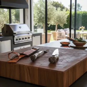 Set Kit Percherone Asado Cuchillo , Tenedor Y Chaira