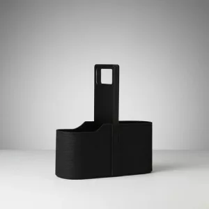 Matera Auto Terrano Porta Celular Lona Manija Madera Negro