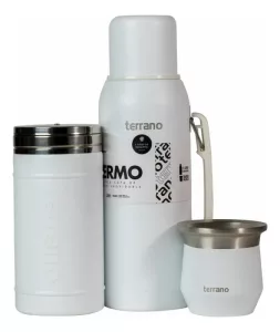 Mate Termo Terrano Base Silicona Yerbera Kit Matero Kit Lila Termo Base Silicona-sicilia