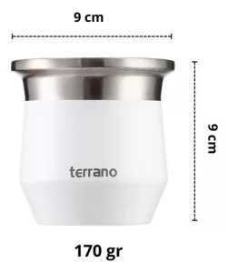 Kit Completo 1lt Terrano + Matera Nautica Bombilla De Regalo Rosado Mate Folkie