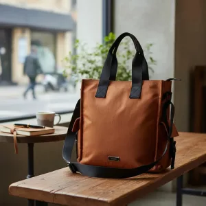 Bolso Terrano C/correa Cartera Amplia Dama Bolsillos Mujer Ladrillo Lisa Negro