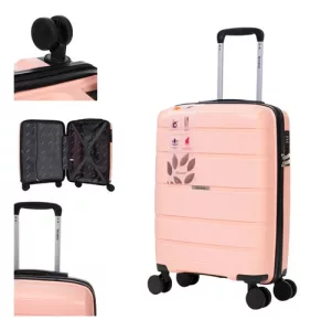 Valija Carrion Viaje Terrano Maleta Carryon Rigida 4 Ruedas Durazno
