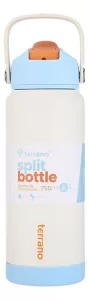Botella Termica 750ml Terrano Base Siiicona Acero Inox Beige