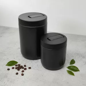 Set Yerberas Acero Inox X2 795ml-350ml Pico Vertedor Negra