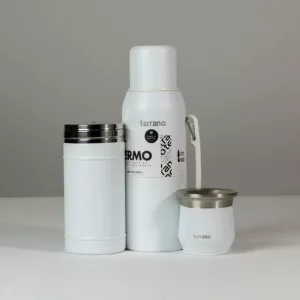 Mate Termo Terrano Base Silicona Yerbera Kit Matero Kit Rosa Termo Base Silicona-folkie