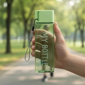 Botella Deportiva Genérica 480 Ml Diseño Deportivo Libre Bpa Verde