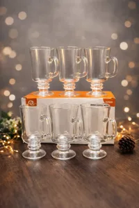 Set 6 Tazas Café 240ml Capuchinio Cappucchino Vidrio Copa Trasparente