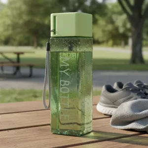 Botella Deportiva Genérica 480 Ml Diseño Deportivo Libre Bpa Verde