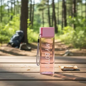 Botella Deportiva Genérica 480 Ml Diseño Deportivo Libre Bpa Rosa