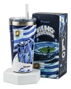 Vaso Termico 500ml Uruguay C/abridor Sorbito Tapa Acrilica Uy 2