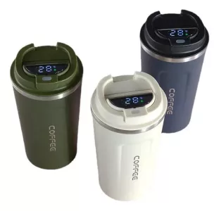 Vaso Café Térmico Digital De Temperatura 500 Ml Inteligente