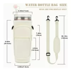 Funda Protectora Porta Quencher Vaso Spotie Neopreno Beige Lisa