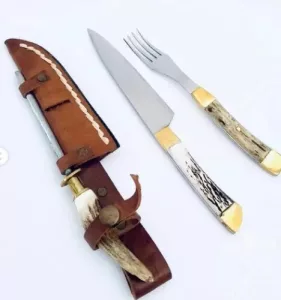 Set De Cuchillo Negro Negro Y Blanco