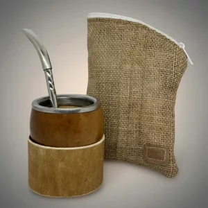 Mate boca chata bombillon pico loro cincelado