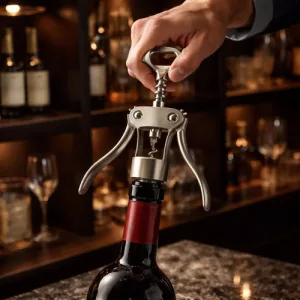 Sacacorchos Acero Inox Vino Abridor Destapador Resisente Acero
