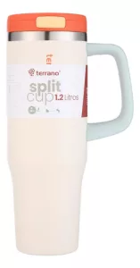 Vaso Termico 1,2lt Terrano Jarra Acero Inox Pico Retractil Beige