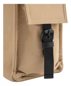 Bolso Terrano C/correa Cartera Amplia Dama Bolsillos Mujer Negro Lisa