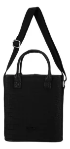 Matera Bolso Terrano Safari Simil Croco Correa Ajustable Croco Negro