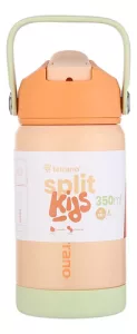 Botella Termica 350ml Kids Terrano Con Pico Base Silicona Naranja Botella Split Kids